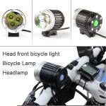 Super bright led bike lights, 4000Lm Headlight 3X CREE XM-L T6 LED Head Front Bike bicycle light Headlamp Bicycle Lamp-LTD02