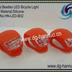 2012 Super bright Beetle silicone led bike lights,silicone led bike bicycle light-HN-LED-B02