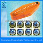 40 graphic patterns and 5 messages Shuts off Automatically ABS waterproof 14 LED Bike Spoke Light CE ROHS-CHT-0309