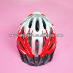 fashionable bicycle helmet red and white-KY-000803