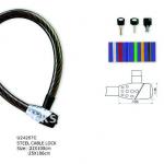 Steel motorcycle cable lock U24267C-
