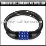 Combination Steel Spiral Cable Bike Bicycle Lock,YHA-HG017-
