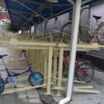 2013 hot sale inside holding two bikes double racks in ppublic-PV-F49
