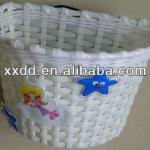 front kids bike basket/Plastic rattan bike basket/child bicycle basket-YYP-BSK-029