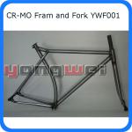 CR-MO bicycle Framset-YWF001