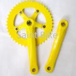 Red,Purple,Yellow Fix Gear Bicycle Crank sets/44T*170mm*110mm(BCD)-SBCS-001