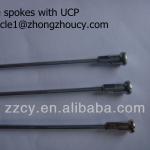 Stainless iron steel bike spokes with UCP surfacement-