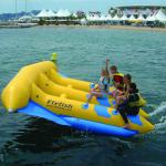 2012 {Qi Ling} three tube fishing boat with yellow red blue and Secondary color for choose