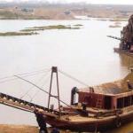 belt conveyor sand/stone transportation barge-