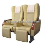 VIP luxury leather bus seat with leg rest