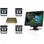 Car, Bus And Truck Rear View System With 4 Camera System, Backup Camera System