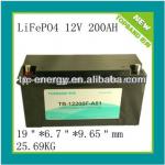 Top Selling DOD DC12v 200Ah Solar Power Battery with BMS Protection-
