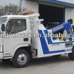 wrecker truck, flat board jac wrecker,4*2 or 6*4 jac or howo dongfeng towing road wrecker, flat 2-in-1truck automoble-hy2362