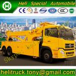 20DZ DFAC 6X4 diesel yellow flatheaded Rotator Tow Truck (Emission: Euro 2, Euro 3, Euro 4; Capacity: 20 tons; Color: Optional)-HLQ5252TQZ01DZ