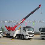 Famouse HOWO 40Ton road tow truck with full revolving crane