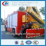 China famous brand isuzu Fire Truck with crane 6.3tons for sales