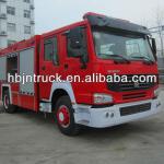 7000liter Howo water foam tanker fire truck