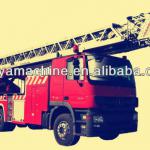 53m High aerial rescue ladder fire truck Euro 4 Benz chassis-ZLJ5300JXFYT53