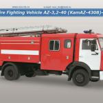 Fire Fighting Vehicle AZ-3,2-40 (KamAZ-4308)-38VR-4308