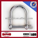 Marine hardware stainless steel wide D shackles made in China-XY01