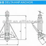 9000kg delta HHP anchor hhp pool anchor-