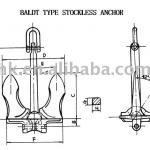 Baldt Type Stockless Anchor-