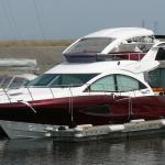 Toma original flybridge top cover and motorized windshield available for aluminum bimini top boat-AWF2/166