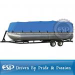 Trailerable 600D solution dyed polyester Pontoon Boat cover-