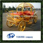 Cinderella horse carriage horse drawn carriage/ golden pumpkin horse carriage for wedding-