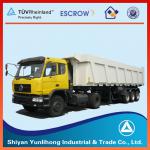 Dongfeng 3 axle dump semi-trailer for sale-3 axle dump semi-trailer