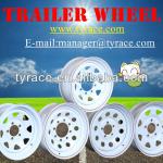 steel trailer wheel rims ,stamped modular and spoke design-10X4.5,12X4,13X4,14X4.5,14.5X7,14.5X6 ,15X5.5,16X6