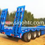 Tri-axle low bed truck trailer