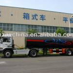 2010 Export to Saudi Arabia -- 32000L Carbon steel (rear two FUWA axles) asphalt tank semi trailer-HZZ9290GHY