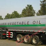 3 Axles Tanker Trailer for Lift Vegetable Oil 45cbm For Sales