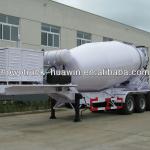 3 axle concrete mixer semi trailer-