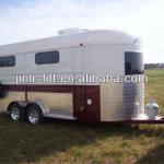 2 horse angle load float with a kitchenette bunk beds