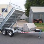 electricity powered tipping trailer-