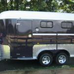 deluxe horse trailer horse float for 2 horse-2HAL-D