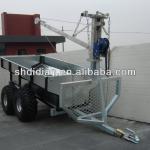 farm use tipping style 1000KGS ATV/QUAD/UTV lumber/log/timber trailer/building material trailer with crane-T1000-C
