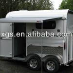 straight load horse float trailer with awning for sale-2HSL+400
