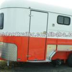 2 horse angle load deluxe transport fiberglass trailer-STD-2HAL-L860