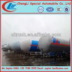 3 axles 58.5cbm lpg toroidal tank the biggest LPG tanker trailer-CLW