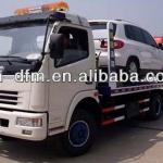 Dongfeng Road Wrecker Towing Two Cars-