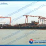 120 ft steel deck barge with sideboard