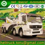 16T18D HOWO 8X4 diesel white flatheaded Wrecker Towing Truck (Emission:Euro 2,Euro 3,Euro 4; Capacity:34 tons; Color: Optional) HLQ5316TQZ09T