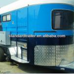 2 horse straight load cheap two horse trailer STD-2HSL-L600