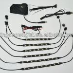 2013 the Newest 6pc RGB 3.7V led bicycle strip light kit with 3 key mini RGB controller KS-3.7v5050rgb-6PS