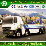 20T20D BENZ 8X4 diesel white flatheaded Wrecker Towing Truck (Emission:Euro 2,Euro 3,Euro 4; Capacity:40 tons; Color: Optional) HLQ5410TQZ08T