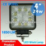 24W LED truck light with 12V/24V, Truck light driving led work light 8pcs leds