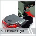 5 LED UFO Tail Rear Bike Bicycle Light Waterproof EA2029